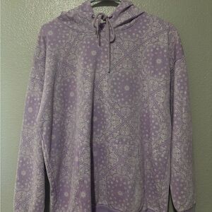 Purple Oversized Relaxed Hoodie